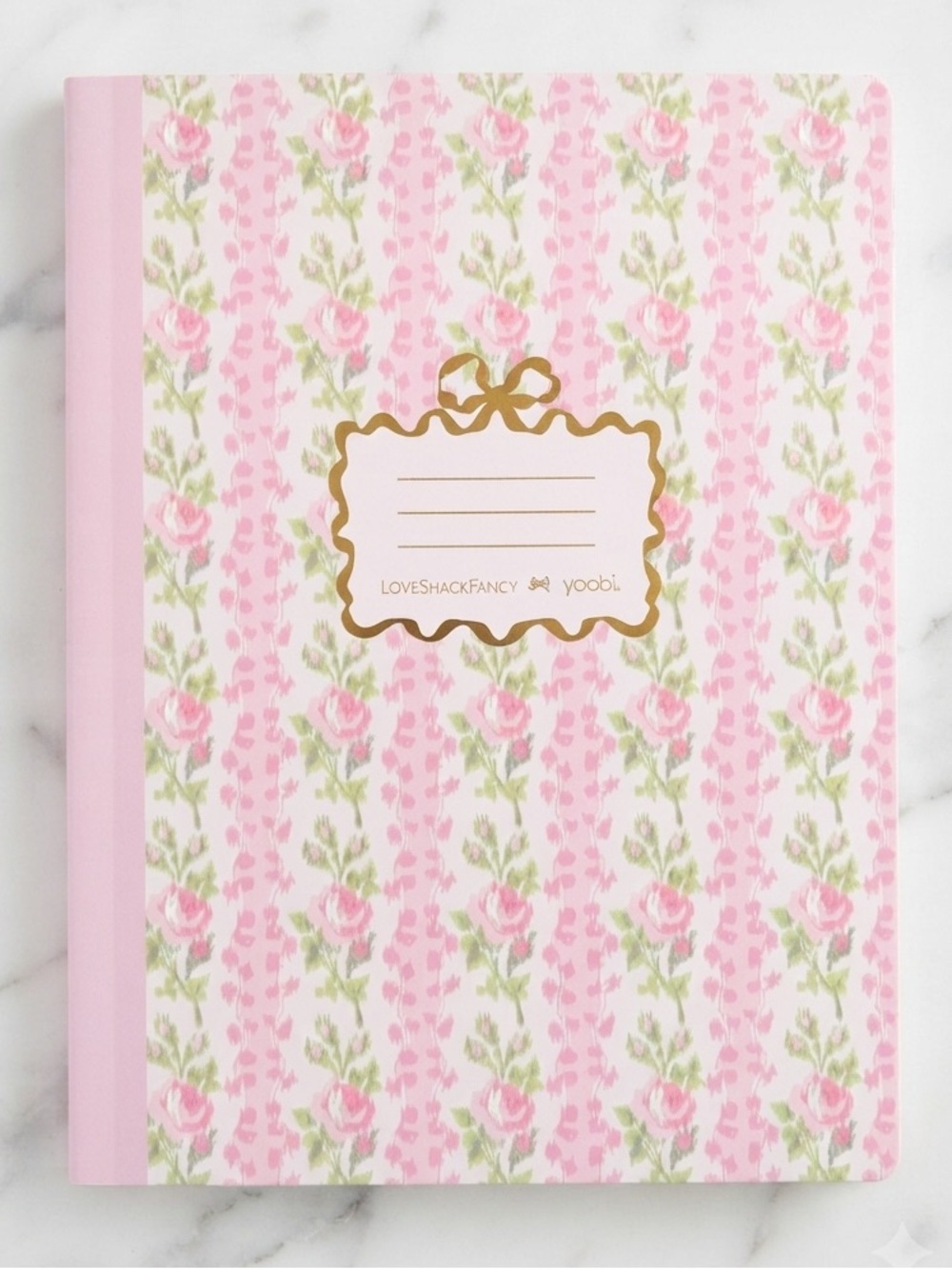 LoveShackFancy x Yoobi Blooming Heirloom Floral Composition Book NWT
